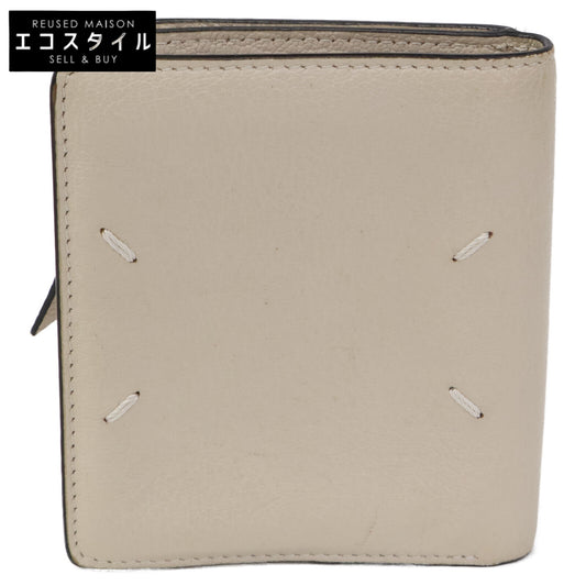 Maison margiela メゾンマルジェラ 【23年製】SA1UI0009 ゴートレザー フリップフラップ ウォレット 二つ折り財布（小銭入れあり）