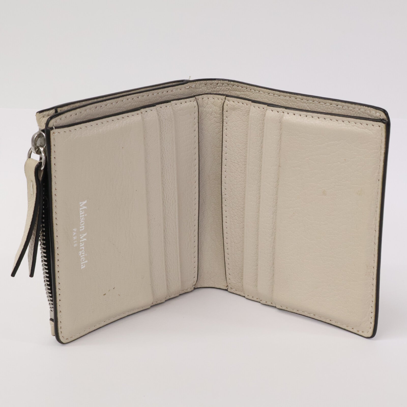 Maison margiela メゾンマルジェラ 【23年製】SA1UI0009 ゴートレザー フリップフラップ ウォレット 二つ折り財布（小銭入れあり）