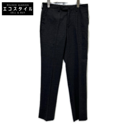 BEAMS F ビームスエフ チャコールグレー 21-23-0410-081 ワンプリーツトロピカルウールパンツ ボトムス