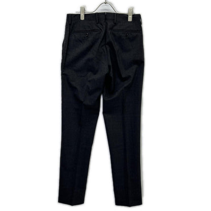 BEAMS F ビームスエフ チャコールグレー 21-23-0410-081 ワンプリーツトロピカルウールパンツ ボトムス