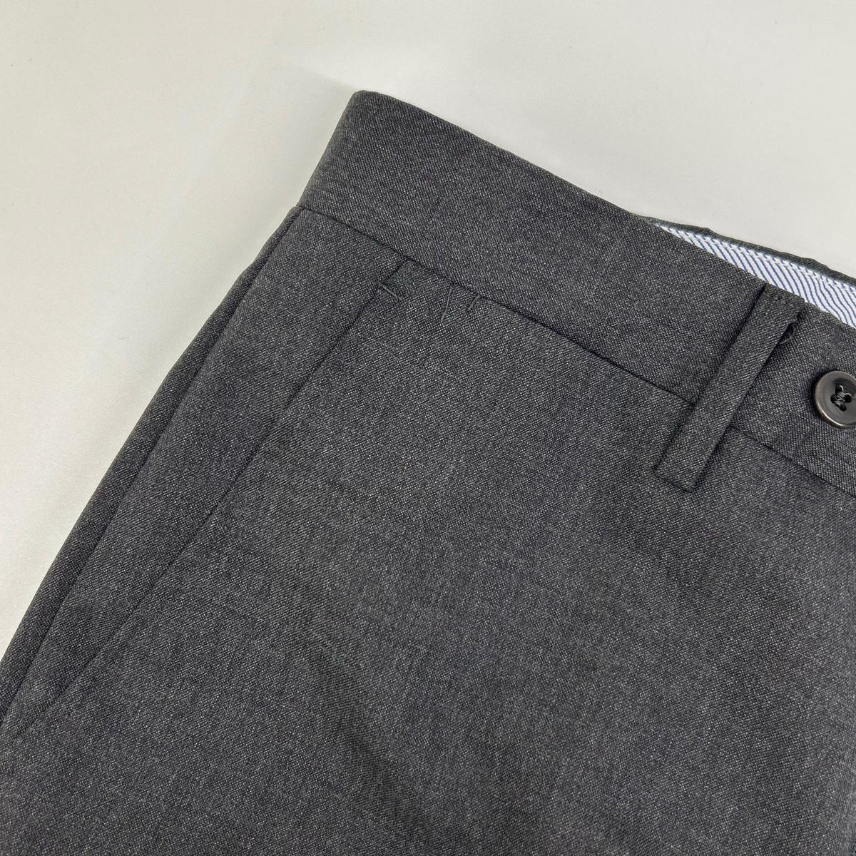 BEAMS F ビームスエフ チャコールグレー 21-23-0410-081 ワンプリーツトロピカルウールパンツ ボトムス