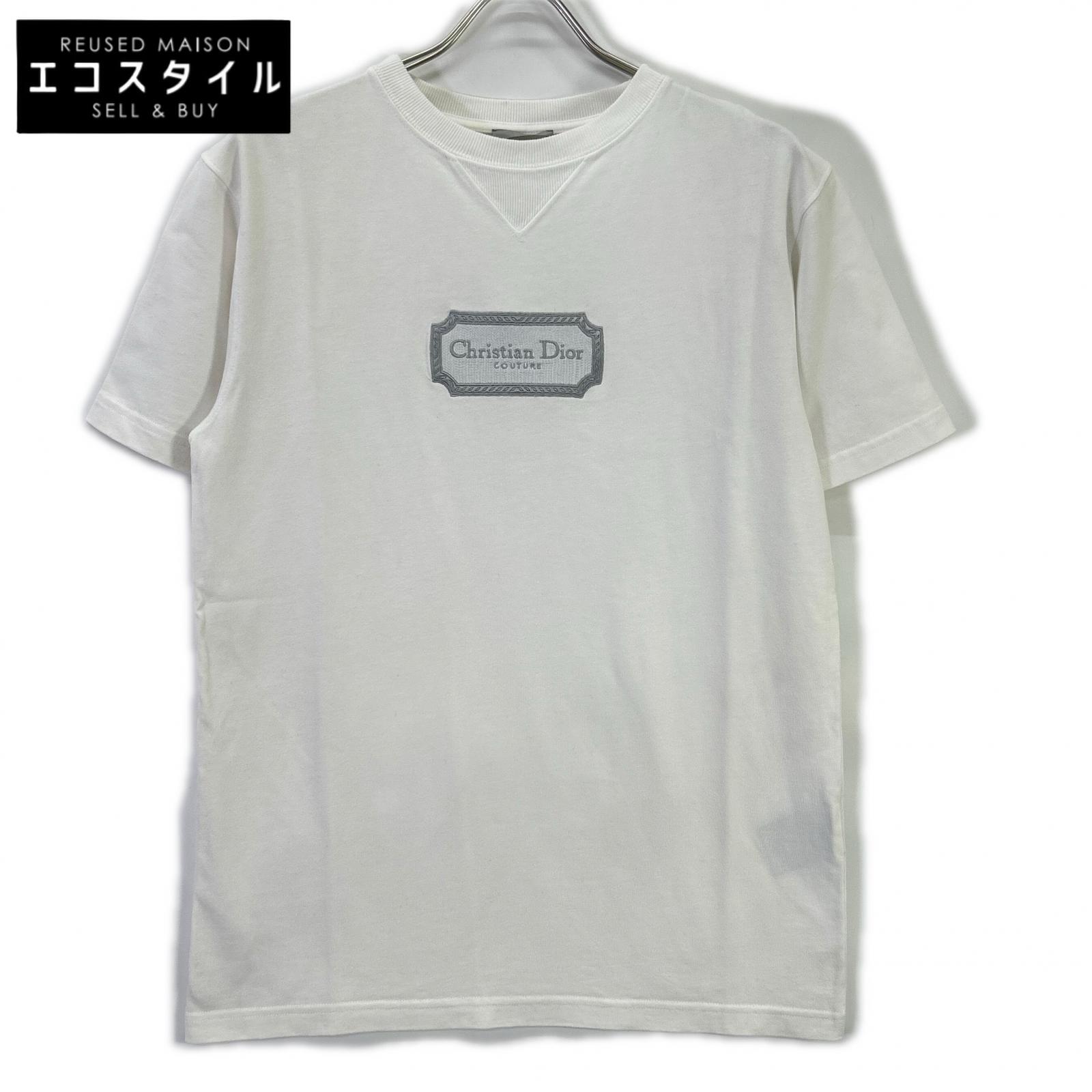 DIOR ディオール ホワイト 343J696C0554 Couture Tシャツ トップス