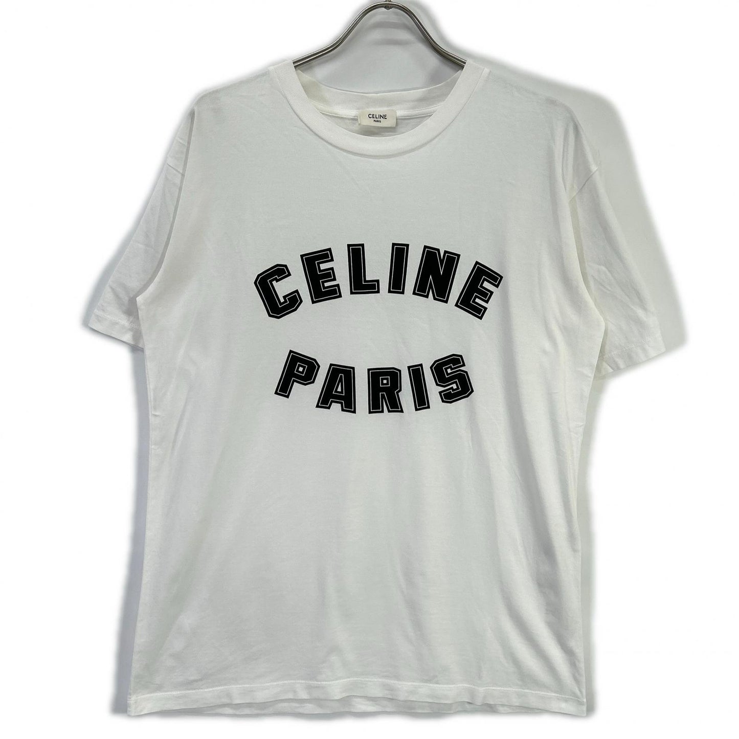 CELINE セリーヌ ホワイト 2X84N671Q.01OB 24SS ルーズフィット グラフィックTシャツ トップス