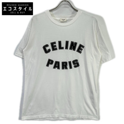 CELINE セリーヌ ホワイト 2X84N671Q.01OB 24SS ルーズフィット グラフィックTシャツ トップス