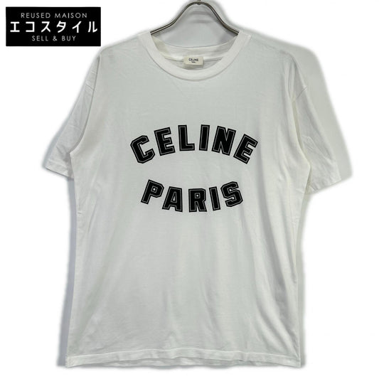 CELINE セリーヌ ホワイト 2X84N671Q.01OB 24SS ルーズフィット グラフィックTシャツ トップス