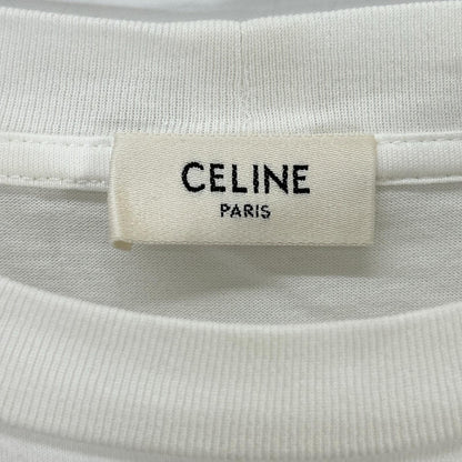 CELINE セリーヌ ホワイト 2X84N671Q.01OB 24SS ルーズフィット グラフィックTシャツ トップス
