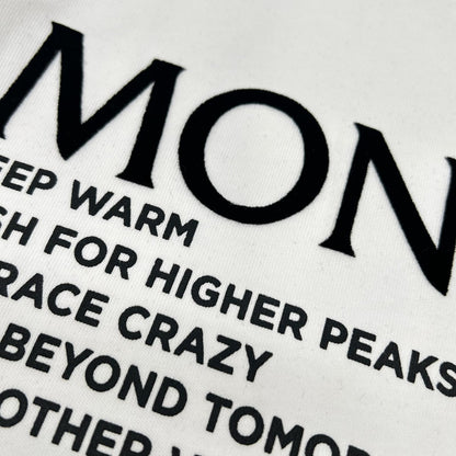MONCLER モンクレール ホワイト G20918C00042 21年製 フロッキー Tシャツ トップス