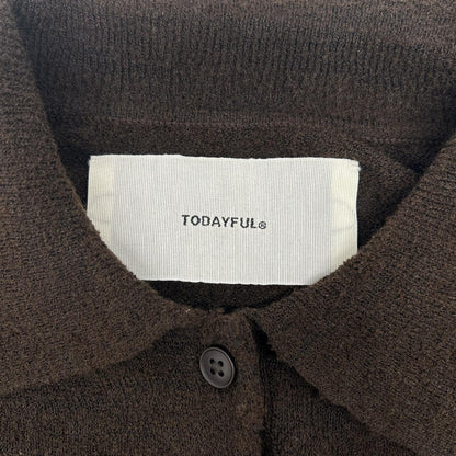 TODAYFUL トゥデイフル チョコ 12610508 26SS レオヤードポロニット トップス