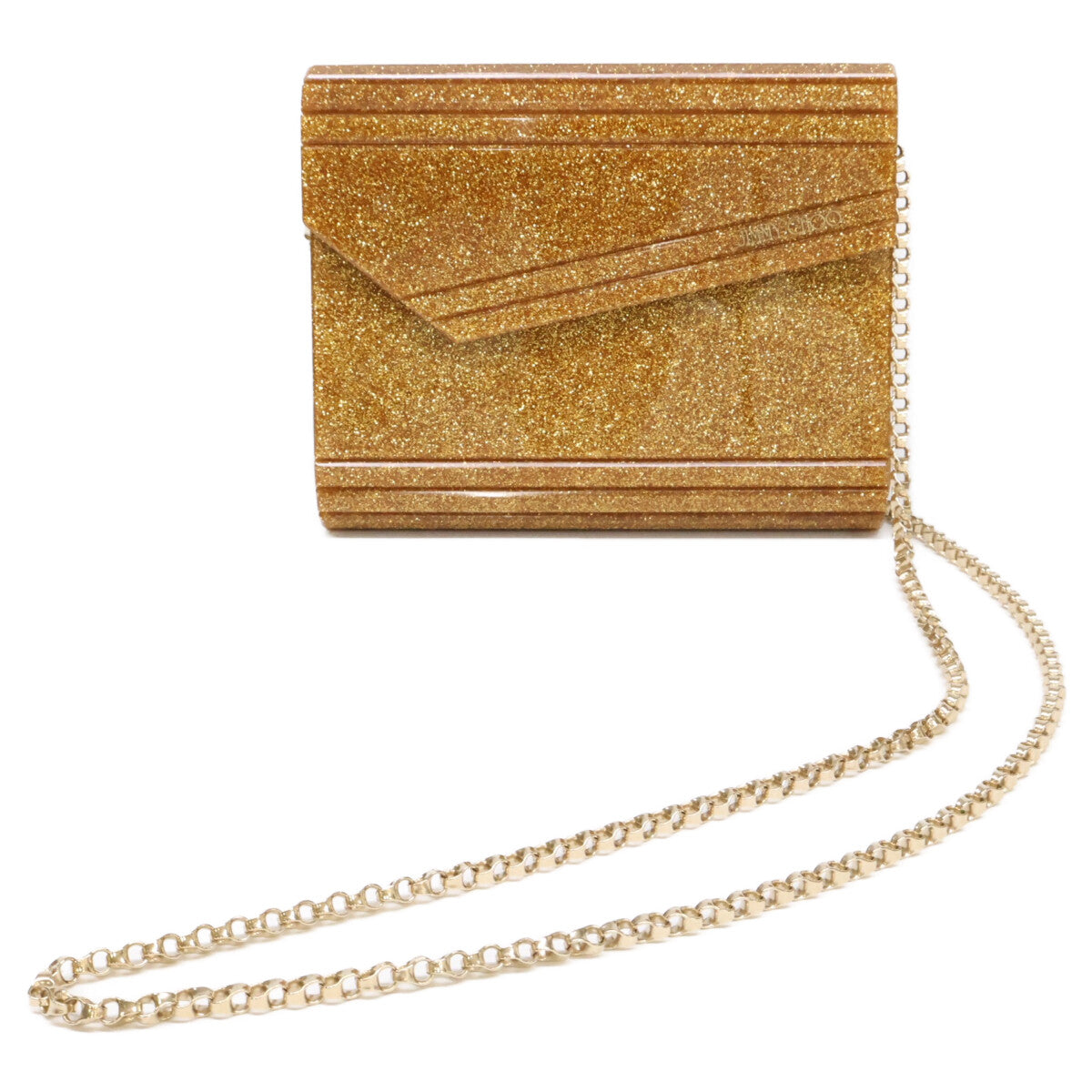 JIMMY CHOO ジミーチュウ 【美品】CANDY キャンディ ラメ クラッチ / チェーン ショルダーバッグ