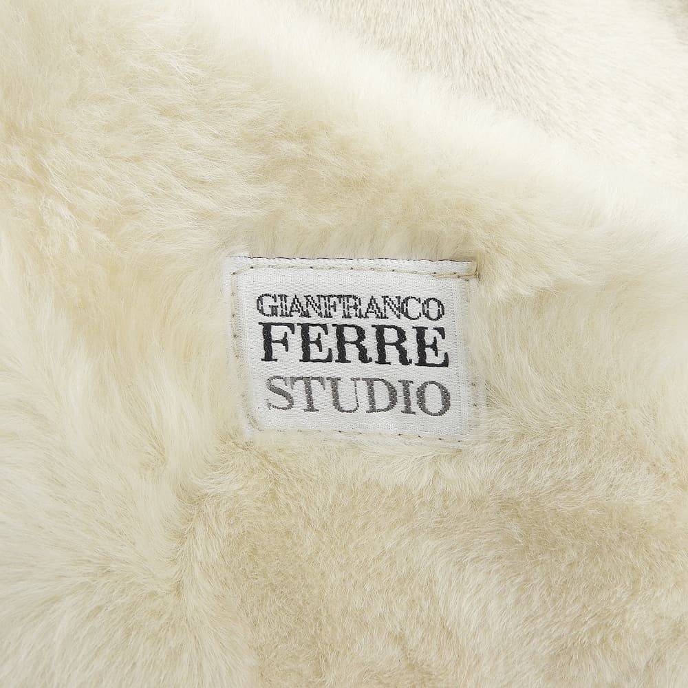 Gianfranco Ferre ジャンフランコ フェレ STUDIO ムートン ジャケット レディース アイボリー 40 ジャケット