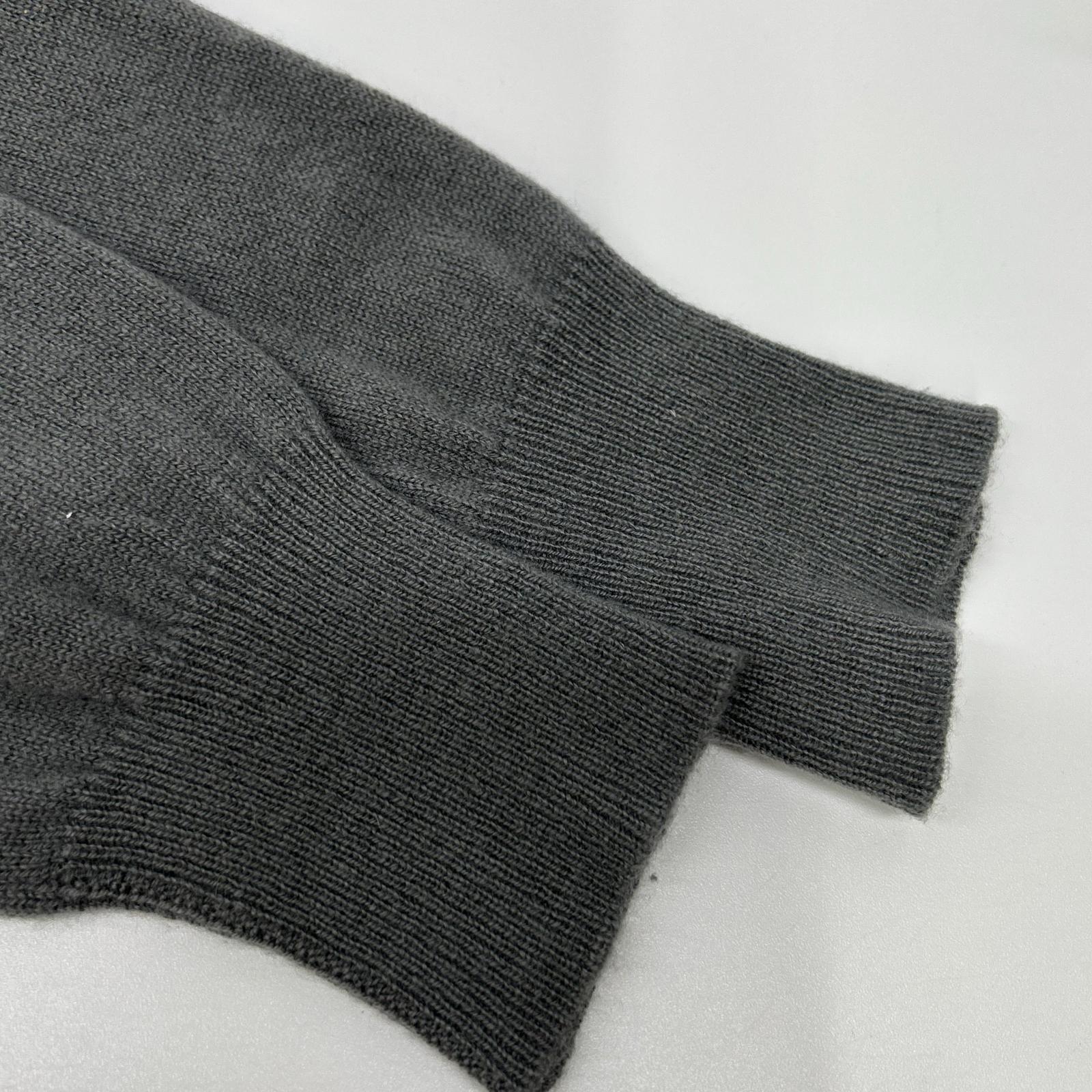 JOSEPH ジョセフ グレー カシミヤ エルボーパッチニットカーディガン トップス