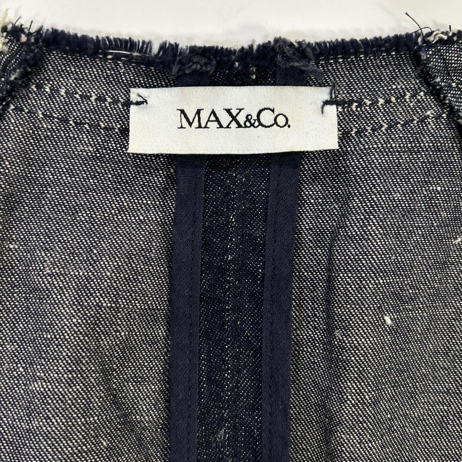 MAX&Co. マックスアンドコー インディゴ 62211616-40-1 デニムノーカラーシャツ トップス