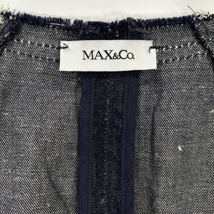 MAX&Co. マックスアンドコー インディゴ 62211616-40-1 デニムノーカラーシャツ トップス