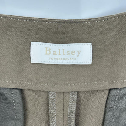 BALLSEY ボールジー グレー 11-04-82-04331 化繊 ワンタック ワイドパンツ ボトムス