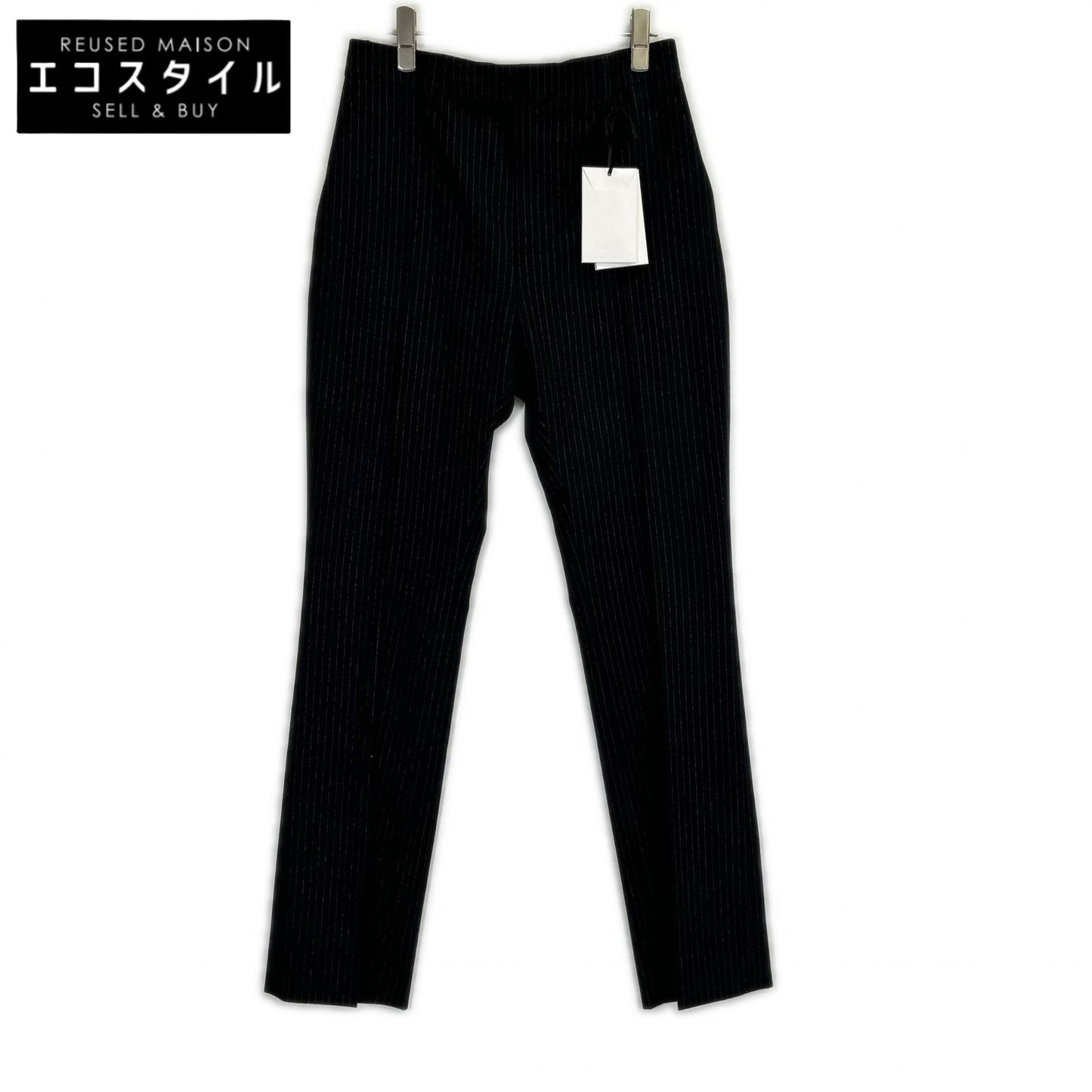 CELINE セリーヌ 22AW　エディ期　2P401495R フレア ストライプ フランネル ウール パンツ ボトムス