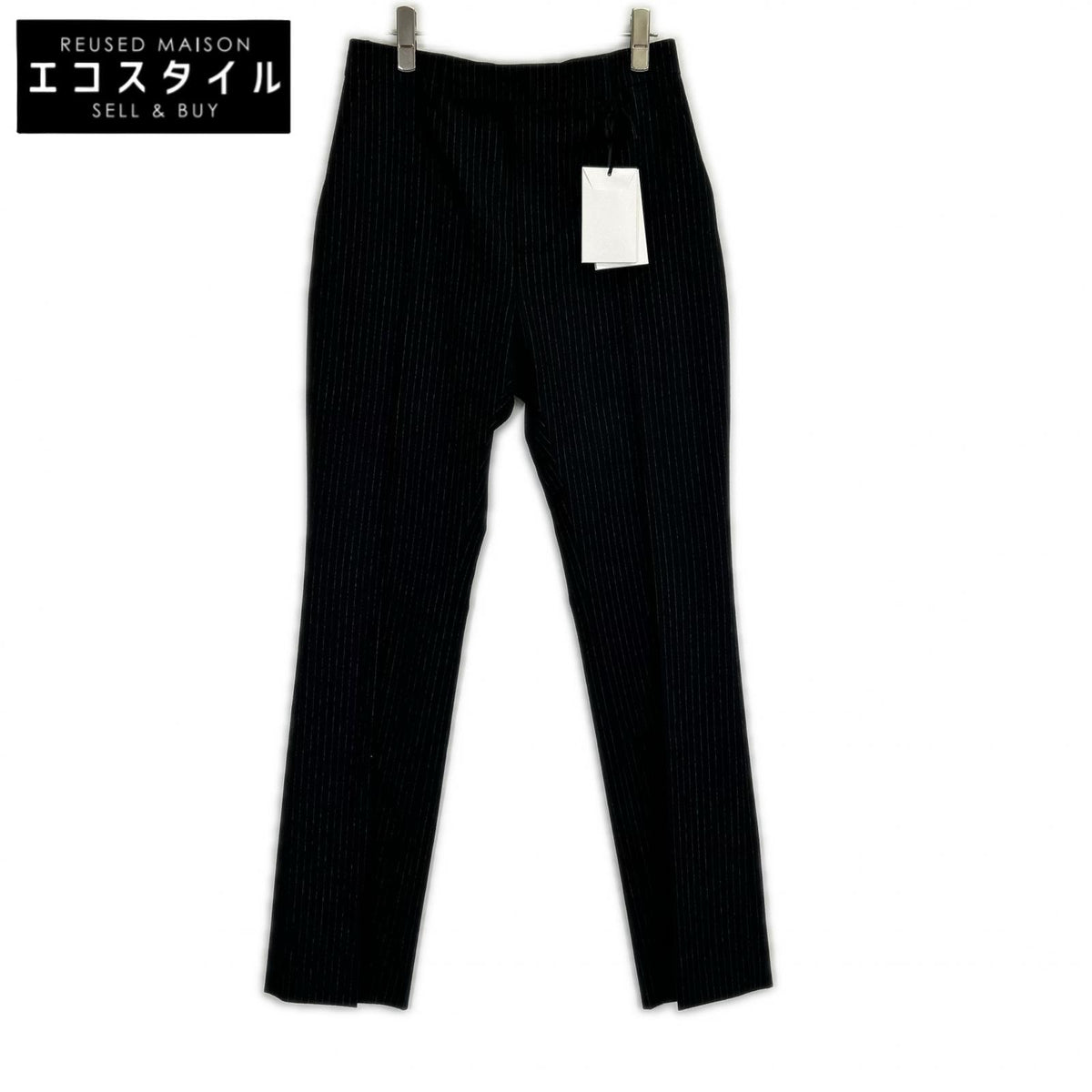 CELINE セリーヌ 22AW　エディ期　2P401495R フレア ストライプ フランネル ウール パンツ ボトムス
