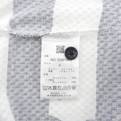 PEARLY GATES パーリーゲイツ トライクール サッカー チェック トップス メンズ ホワイト×ブラック 4 053-3260705 トップス