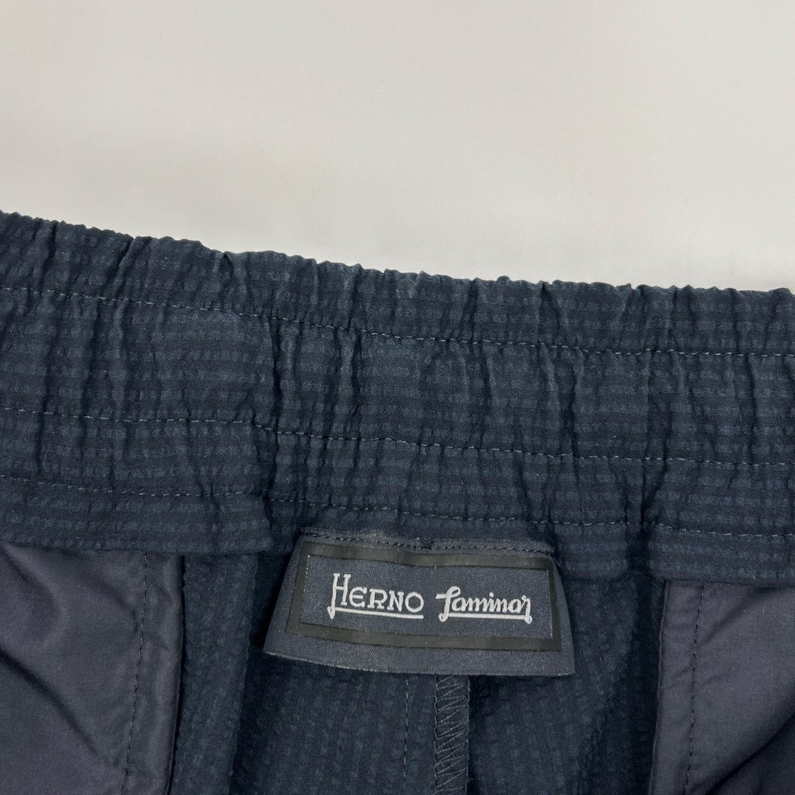 HERNO ヘルノ ネイビー PT00036UL ラミナー イージーパンツ ボトムス