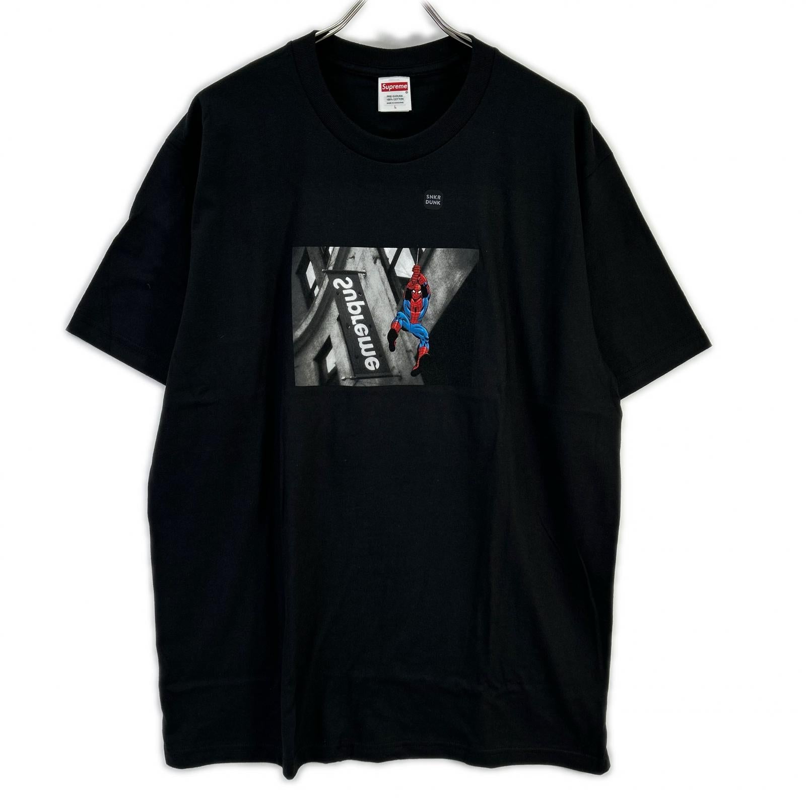 Supreme シュプリーム ブラック Spider-Man Tシャツ トップス
