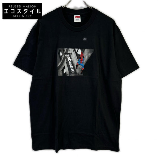 Supreme シュプリーム ブラック Spider-Man Tシャツ トップス