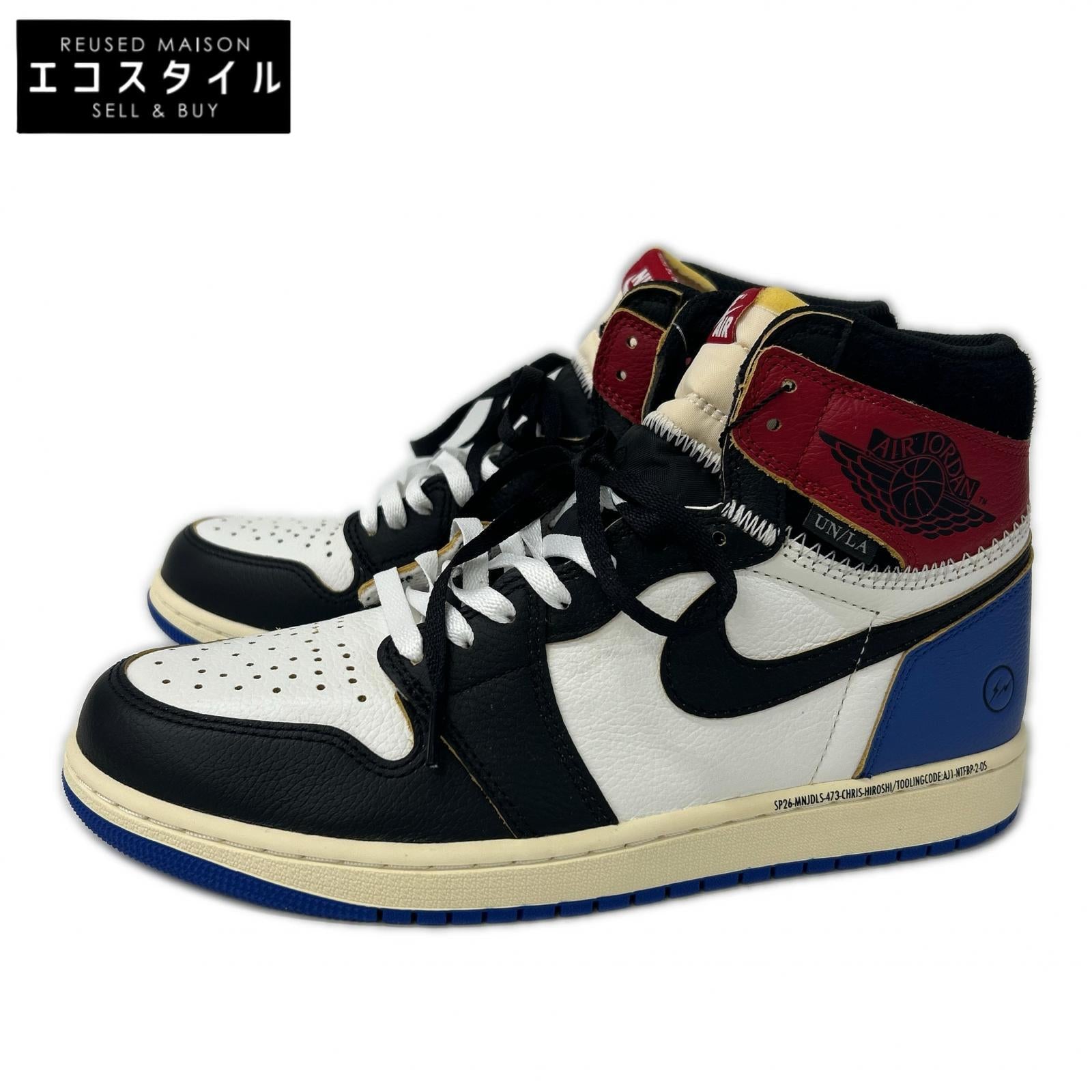 NIKE ナイキ Fragment x UNION【新品同様】IO7847 002 Air Jordan 1 Retro High OG SP ハイカットスニーカー シューズ