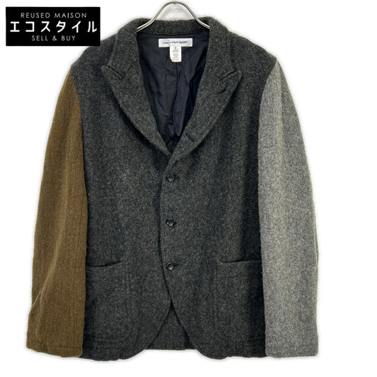 COMMEdesGARCONS SHIRT コムデギャルソンシャツ FL-J004 WOOL NYLON SERGE GARMENT MILLED JACKET ジャケット