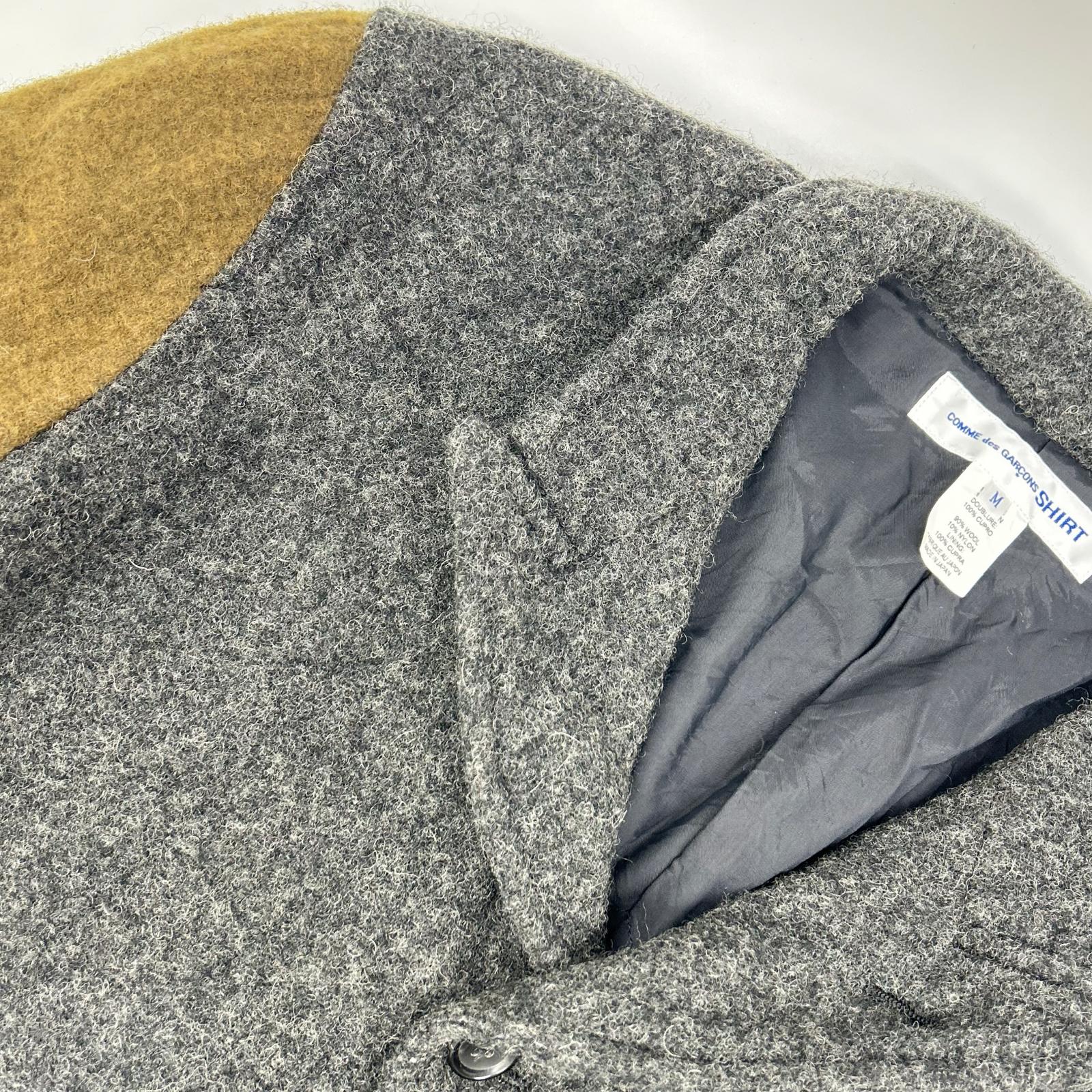 COMMEdesGARCONS SHIRT コムデギャルソンシャツ FL-J004 WOOL NYLON SERGE GARMENT MILLED JACKET ジャケット