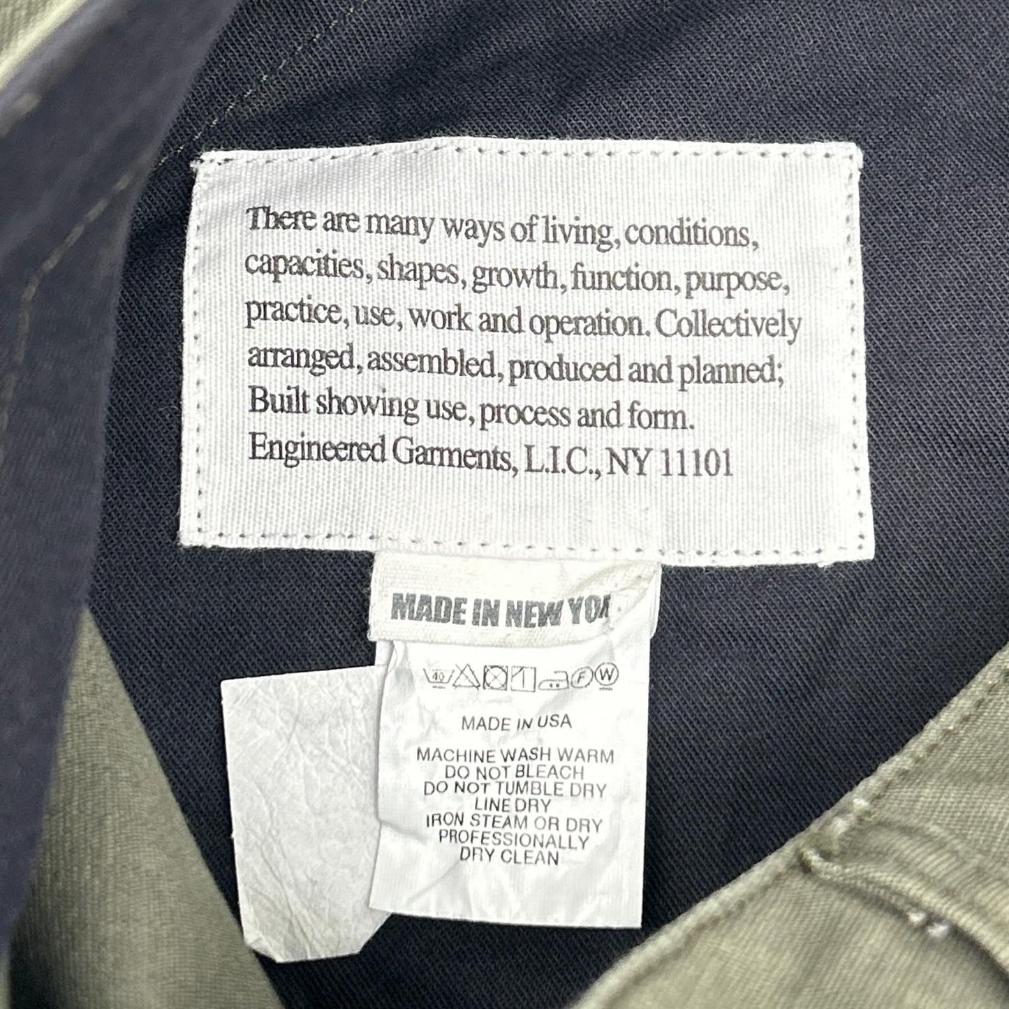 Engineered Garments エンジニアードガーメンツ カーキ リップストップ ファティーグパンツ ボトムス