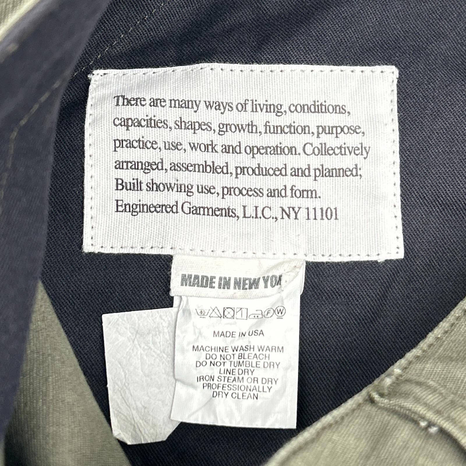 Engineered Garments エンジニアードガーメンツ カーキ リップストップ ファティーグパンツ ボトムス