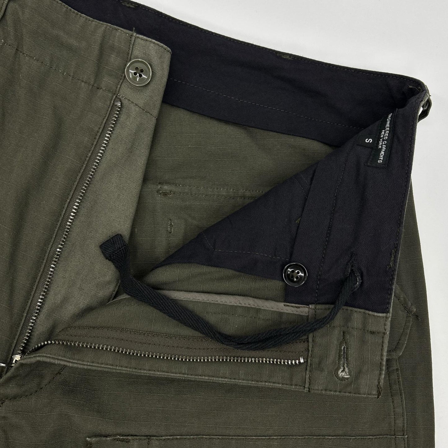 Engineered Garments エンジニアードガーメンツ カーキ リップストップ ファティーグパンツ ボトムス