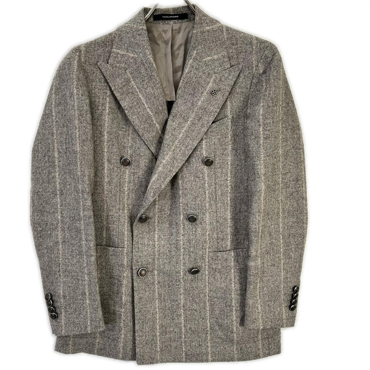 TAGLIATORE タリアトーレ ライトグレー G-GUS20K アルパカ混 ダブルジャケット ジャケット