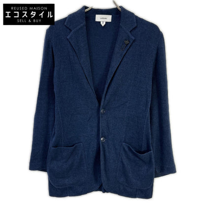 LARDINI ラルディーニ ネイビー JZLJM56 リネンコットン ニットジャケット ジャケット