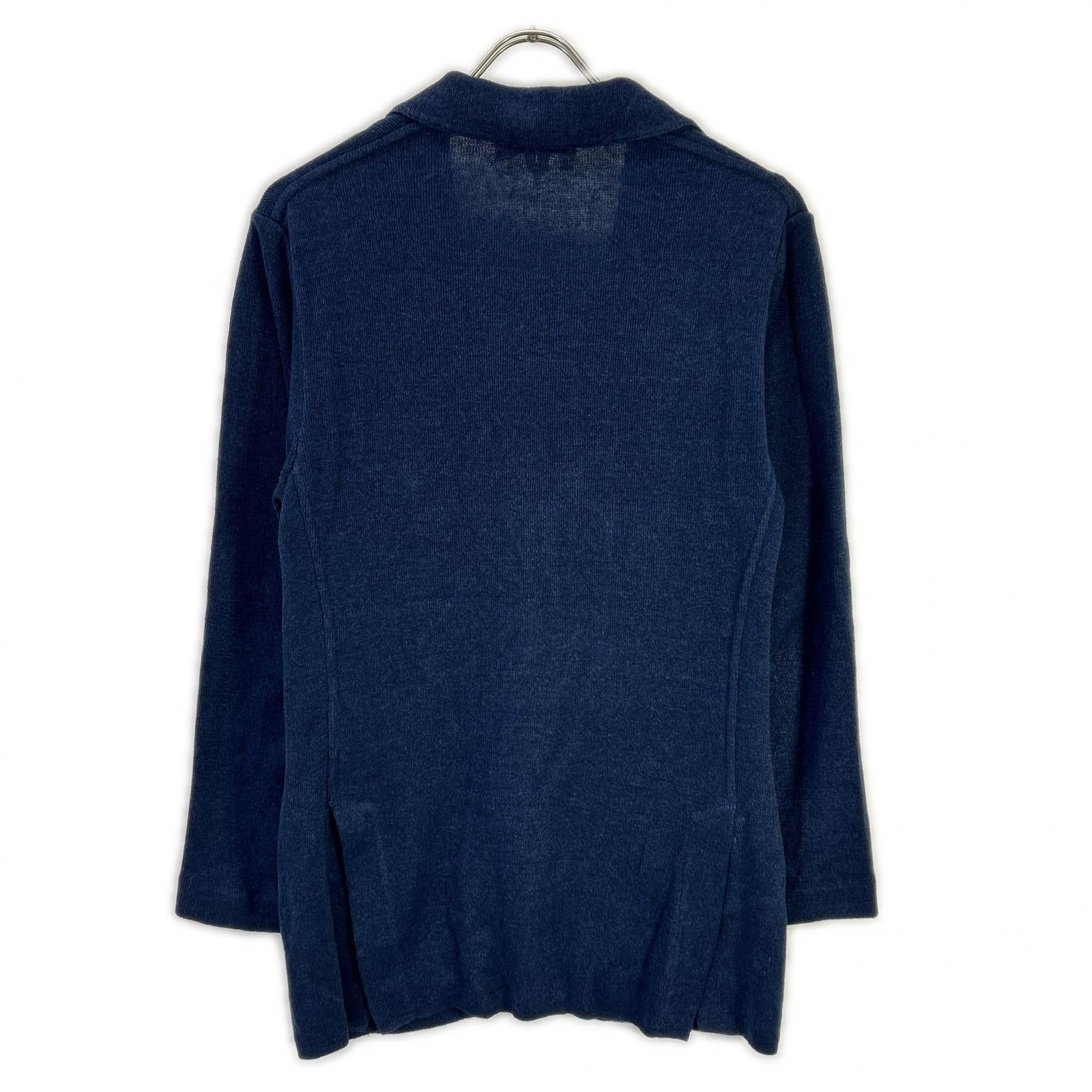 LARDINI ラルディーニ ネイビー JZLJM56 リネンコットン ニットジャケット ジャケット