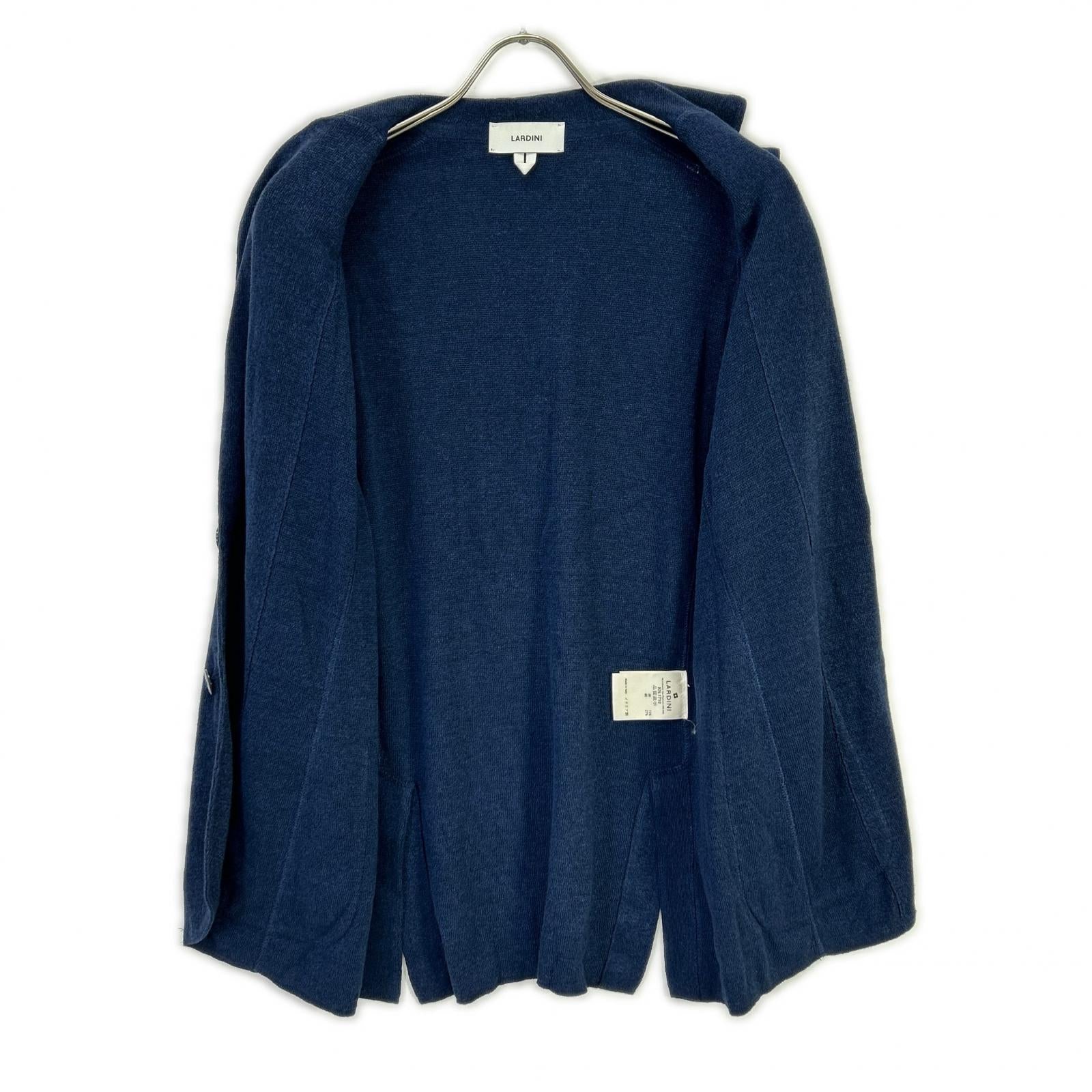 LARDINI ラルディーニ ネイビー JZLJM56 リネンコットン ニットジャケット ジャケット