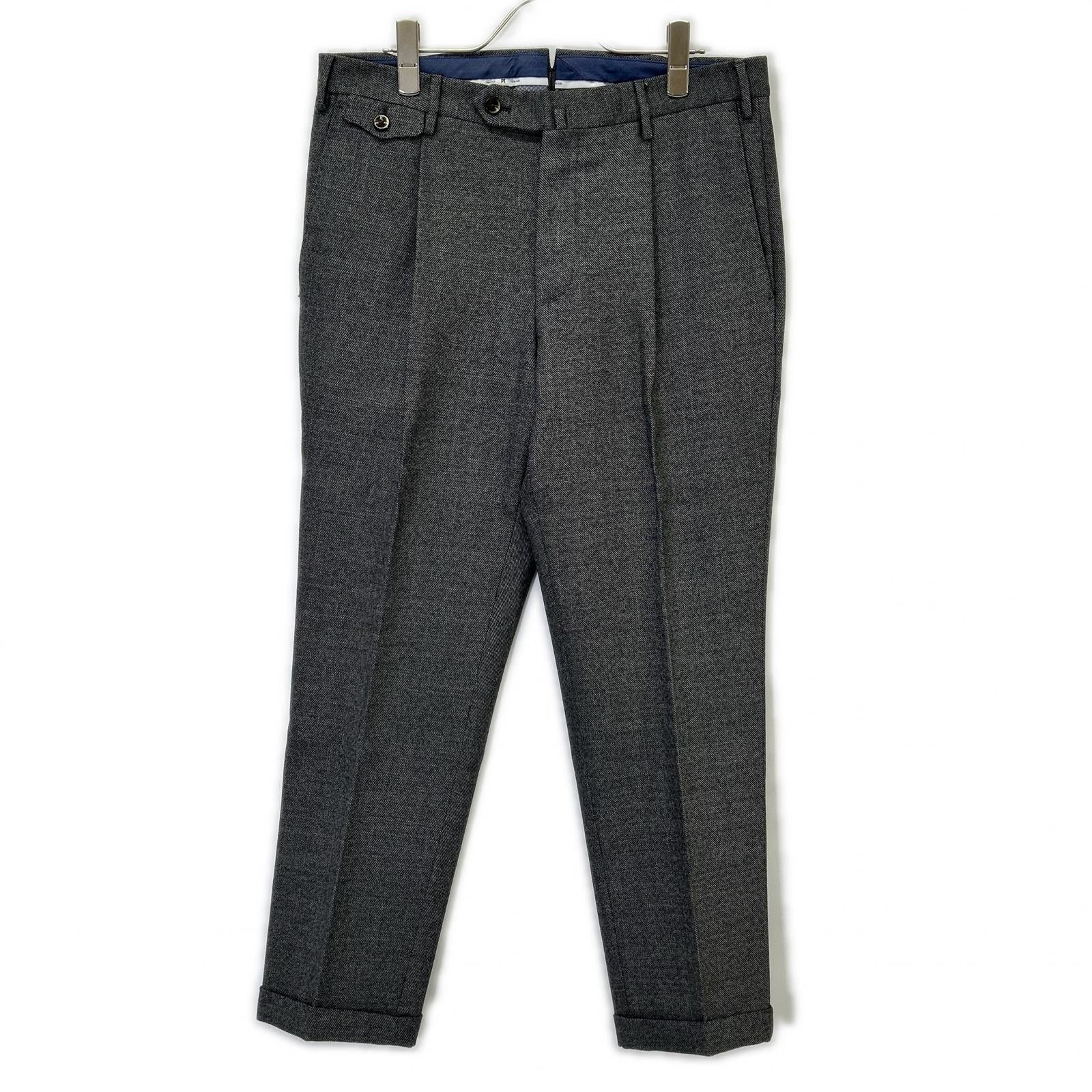 PT TORINO ピーティートリノ グレー GENTLEMAN FIT ダブル仕上げ スラックス ボトムス