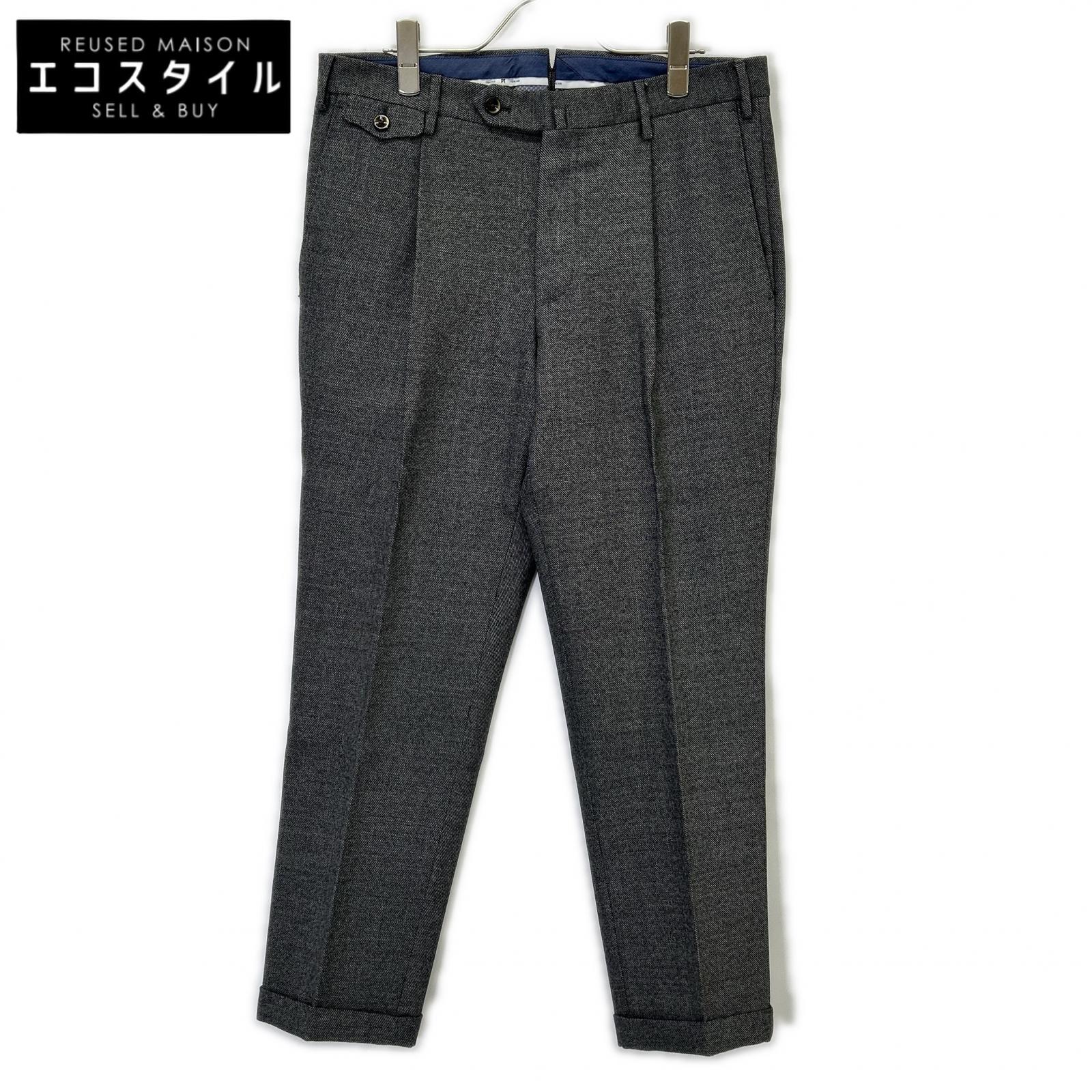 PT TORINO ピーティートリノ グレー GENTLEMAN FIT ダブル仕上げ スラックス ボトムス