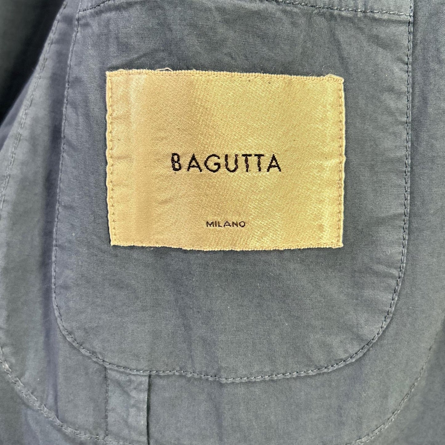 Bagutta バグッタ 11958 ブルー ストレッチコットン 6B ダブルジャケット ジャケット