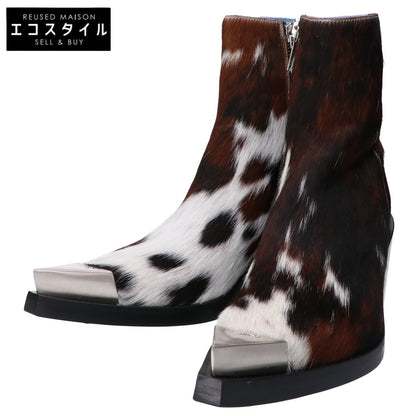 Achilles Ion Gabriel アキレス イオン ガブリエル 新品同様 FT0002ーAW24ー960 カウ ハラコ BANG ANKLE BOOT シューズ