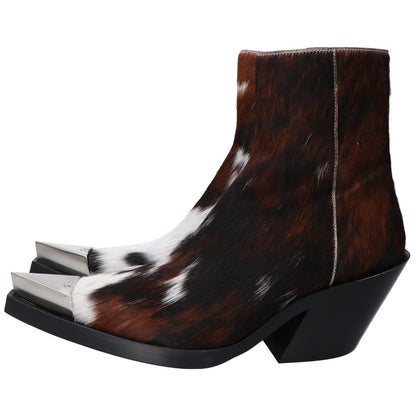 Achilles Ion Gabriel アキレス イオン ガブリエル 新品同様 FT0002ーAW24ー960 カウ ハラコ BANG ANKLE BOOT シューズ