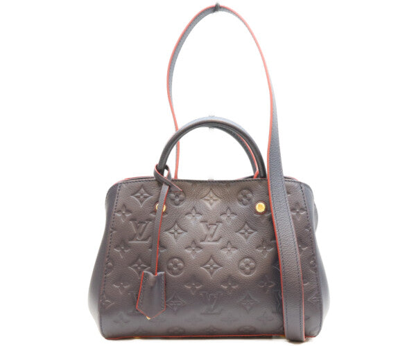 LOUIS VUITTON ルイヴィトン 18年 M42747 マリーヌルージュ モノグラムアンプラント モンテーニュBB ショルダーバッグ