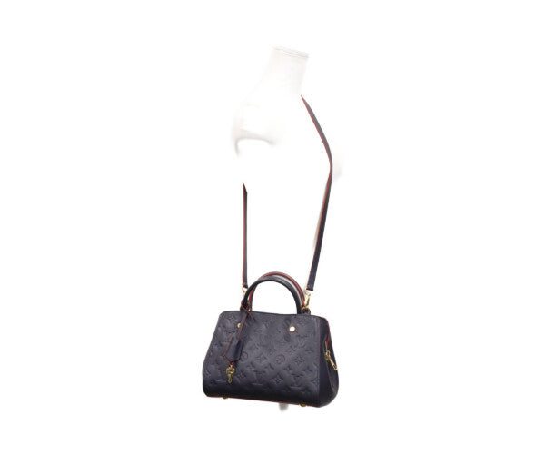 LOUIS VUITTON ルイヴィトン 18年 M42747 マリーヌルージュ モノグラムアンプラント モンテーニュBB ショルダーバッグ