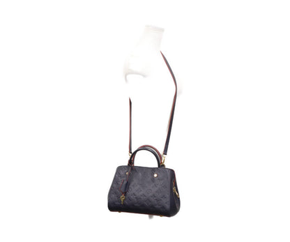 LOUIS VUITTON ルイヴィトン 18年 M42747 マリーヌルージュ モノグラムアンプラント モンテーニュBB ショルダーバッグ