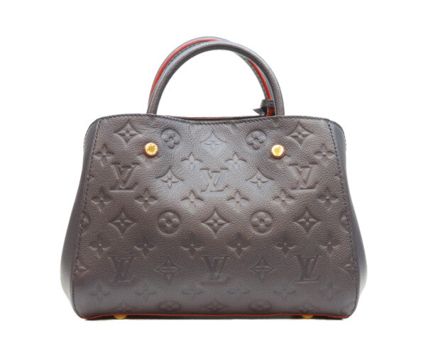 LOUIS VUITTON ルイヴィトン 18年 M42747 マリーヌルージュ モノグラムアンプラント モンテーニュBB ショルダーバッグ