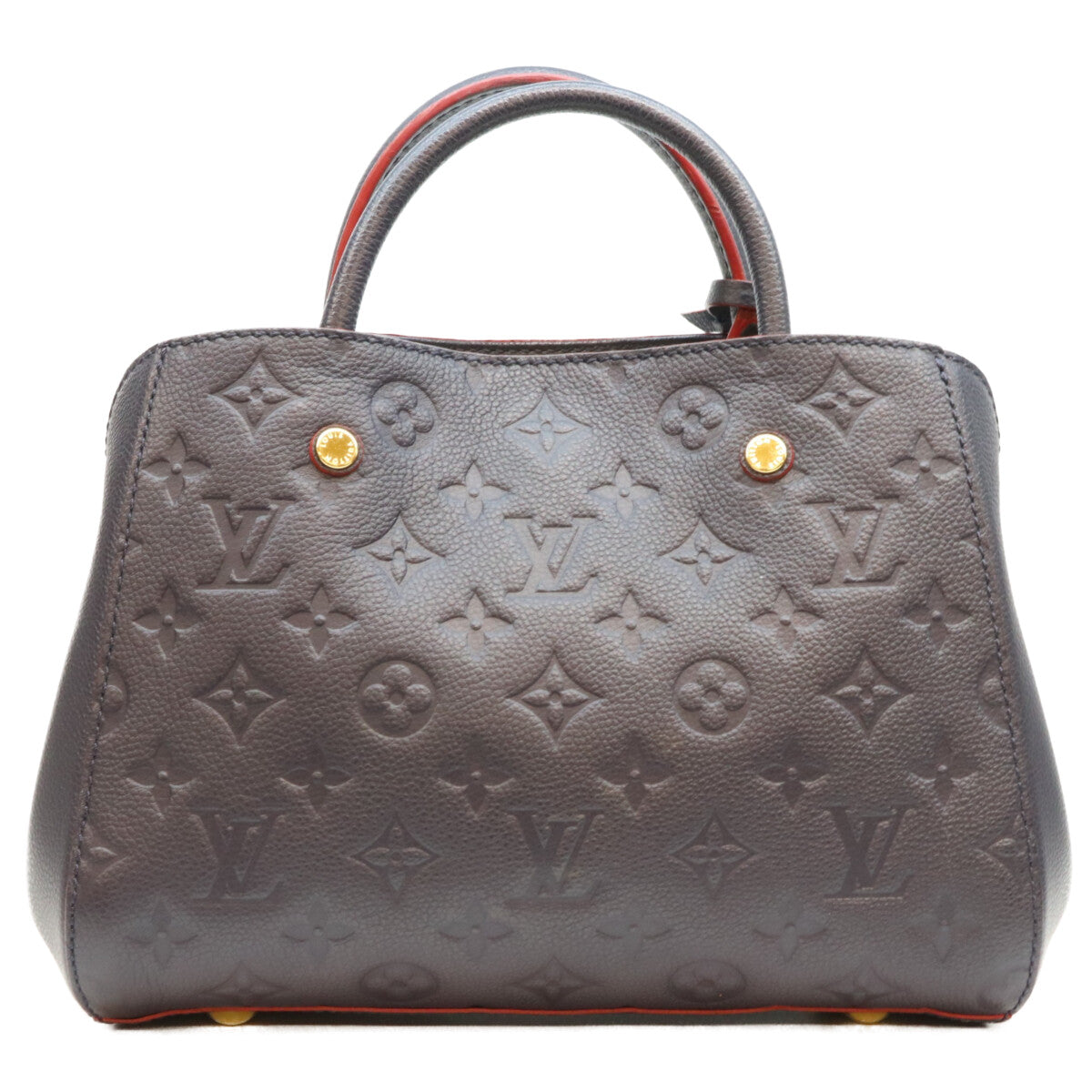 LOUIS VUITTON ルイヴィトン 2018 M42747 Marine Rouge Monogram Empreinte Montaigne BB shoulder bag