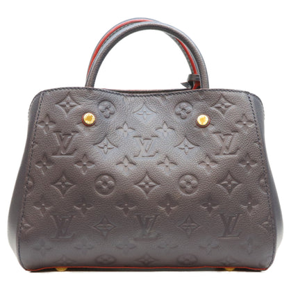 LOUIS VUITTON ルイヴィトン 2018 M42747 Marine Rouge Monogram Empreinte Montaigne BB shoulder bag