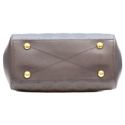 LOUIS VUITTON ルイヴィトン 2018 M42747 Marine Rouge Monogram Empreinte Montaigne BB shoulder bag