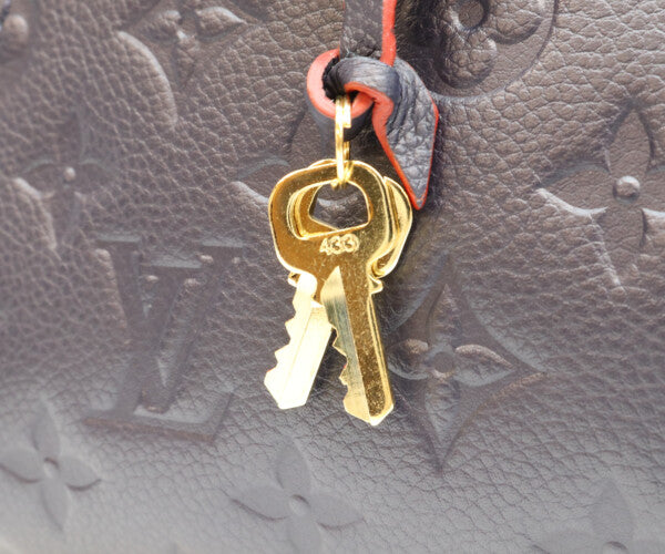 LOUIS VUITTON ルイヴィトン 18年 M42747 マリーヌルージュ モノグラムアンプラント モンテーニュBB ショルダーバッグ