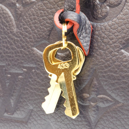 LOUIS VUITTON ルイヴィトン 2018 M42747 Marine Rouge Monogram Empreinte Montaigne BB shoulder bag