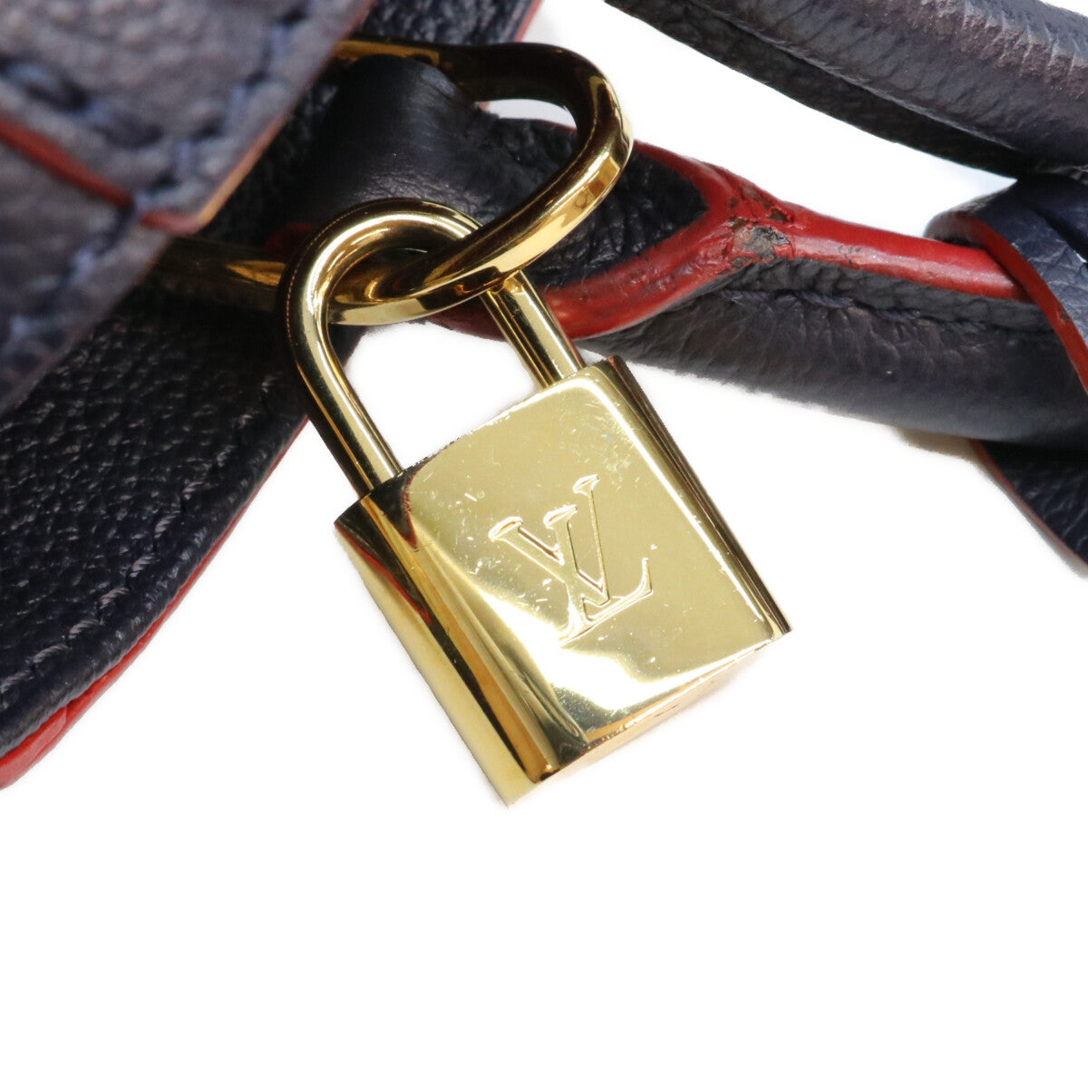LOUIS VUITTON ルイヴィトン 2018 M42747 Marine Rouge Monogram Empreinte Montaigne BB shoulder bag