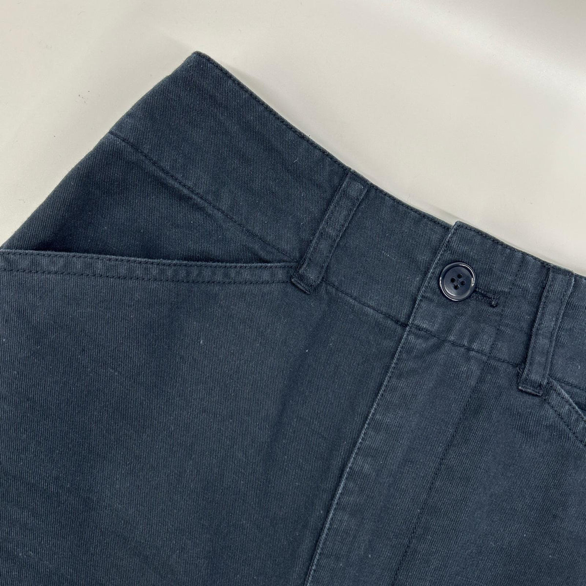 R.H VINTAGE Ron Herman Vintage Navy 4310600170 Cotton Chino Wide Cargo Pants Bottoms